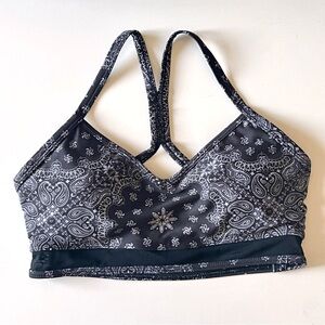 Bandana Print Sports Bra
